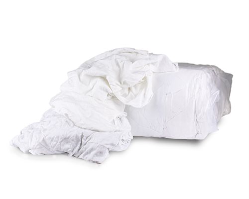 Hvitt trico, bomull (10 kg., pris per kg)